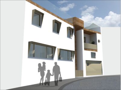 Perspectiva general a pie de calle